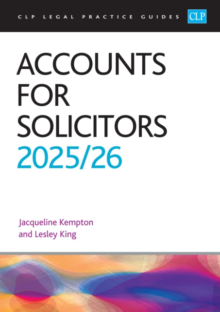 Book cover of: Accounts for Solicitors 2025/26