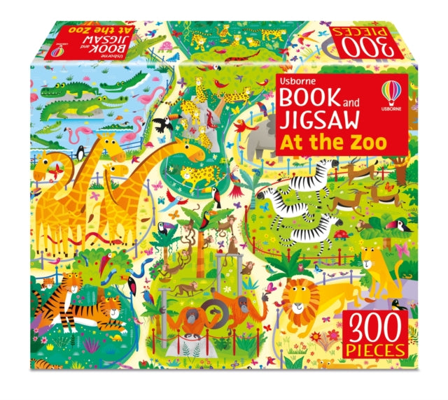 Book cover of: Usborne Book and Jigsaw At the Zoo. By: ROBSON, KIRSTEEN
