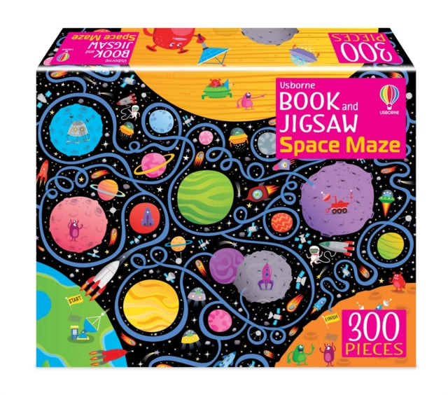Book cover of: Usborne Book and Jigsaw Space Maze