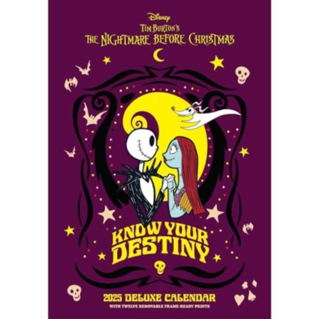 Book cover of: Nightmare Before Christmas A3 Deluxe Calendar 2025
