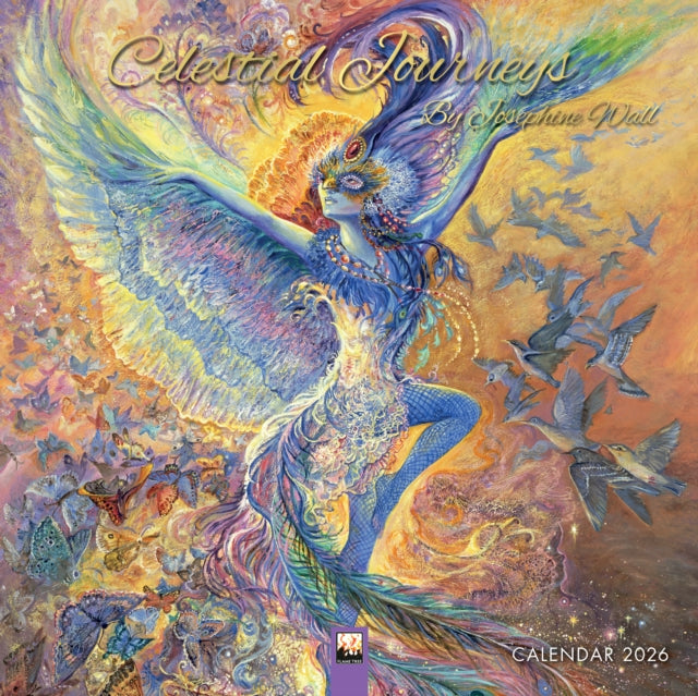 Book cover of: Celestial Journeys by Josephine Wall Wall Calendar 2026 (Art Calendar)