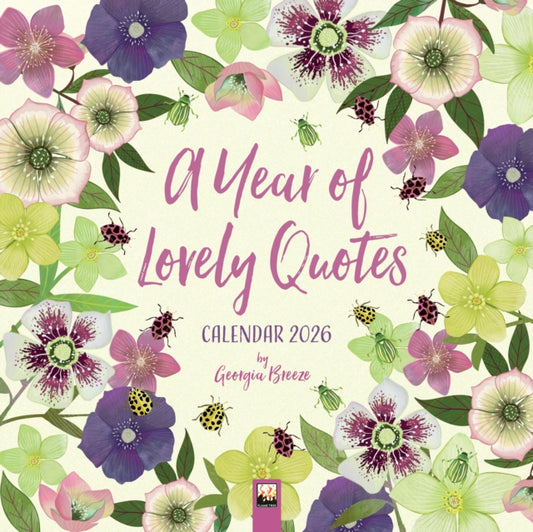 Book cover of: Year of Lovely Quotes Wall Calendar 2026 (Art Calendar)