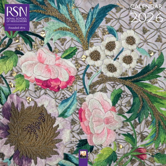 Book cover of: Royal School of Needlework Wall Calendar 2026 (Art Calendar)