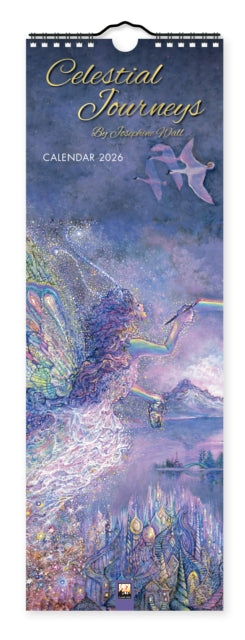 Book cover of: Celestial Journeys by Josephine Wall Slim Calendar 2026 (Art Calendar)