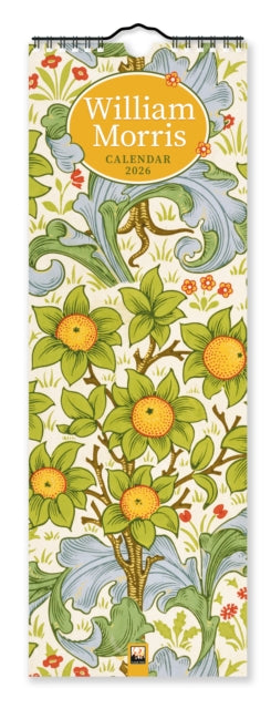 Book cover of: William Morris Slim Calendar 2026 (Art Calendar)
