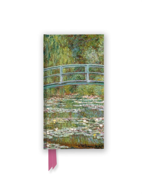 Claude Monet: Bridge over a Pond of Water Lilies (Foiled Slimline Journal) 9781835625293 Flame Tree Studio
