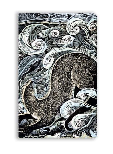 Book cover of: Angela Harding: Shetland Otter, Shetland Sea (Soft Touch Journal)