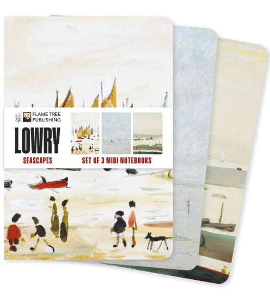 Book cover of: L.S. Lowry: Seascapes Set of 3 Midi Notebooks