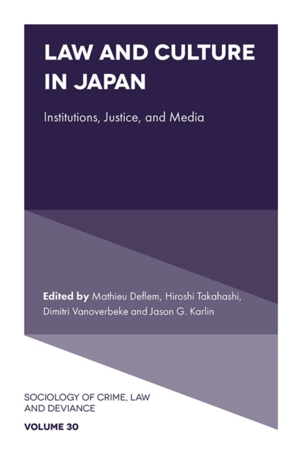 Book cover of: Law and Culture in Japan. By: Mathieu Deflem