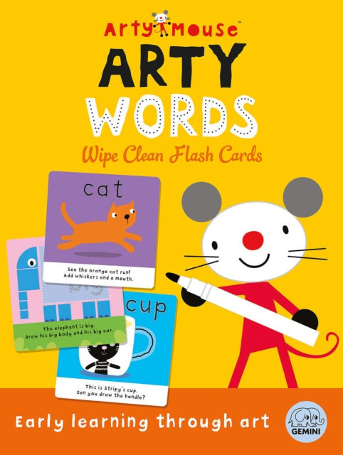 Book cover of: Arty Mouse Arty Words Wipe Clean Flash Cards