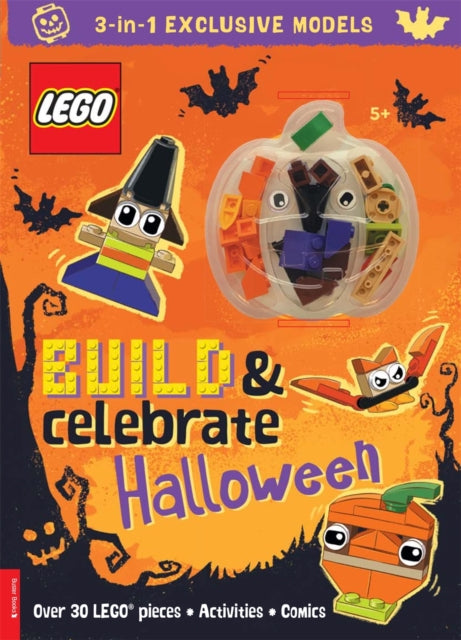 Book cover of: LEGO® Books: Build & Celebrate Halloween (includes over 30 pieces). By: Buster Books