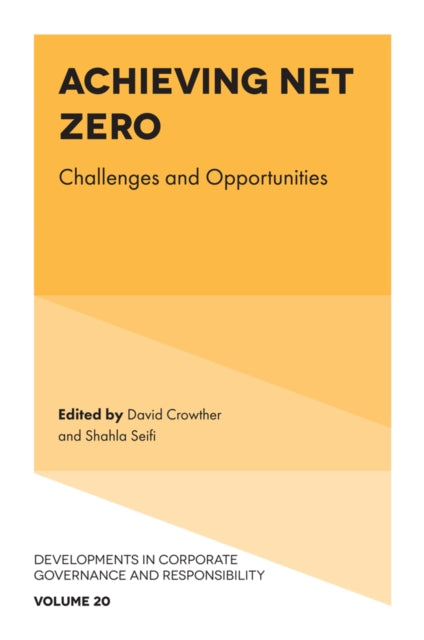 Book cover of: Achieving Net Zero. By: David Crowther