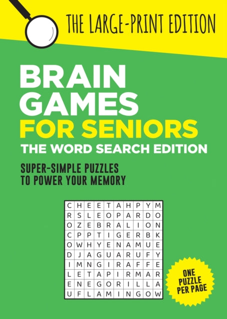 Book cover of: Brain Games for Seniors: The Word Search Edition