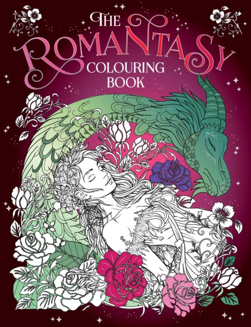 Book cover of: Romantasy Colouring Book. By: Summersdale Publishers