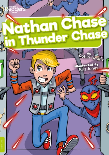 Book cover of: Nathan Chase in Thunder Chase. By: Robin Twiddy