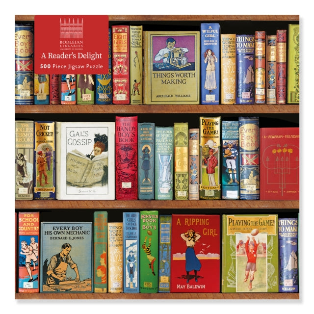 Book cover of: Adult Jigsaw Puzzle Bodleian Libraries: A Reader’s Delight (500 pieces). By: Flame Tree Studio
