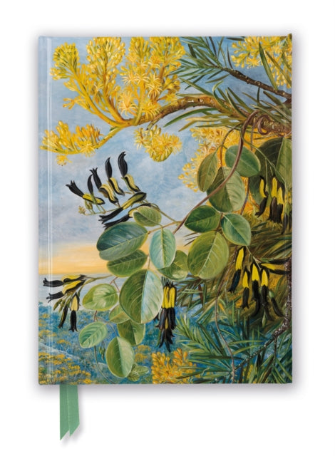 Book cover of: Kew: Marianne North: Flowers of the Flame-Tree and Yellow and Black Twiner, West Australia (Foiled Journal). By: Flame Tree Studio