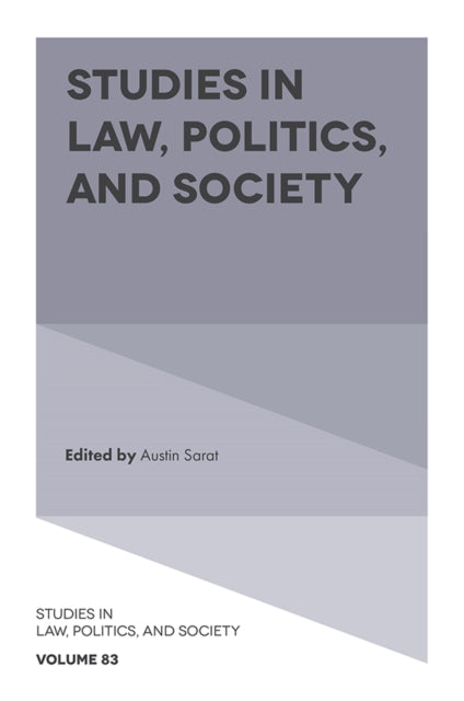 Book cover of: Studies in Law, Politics, and Society. By: Austin Sarat