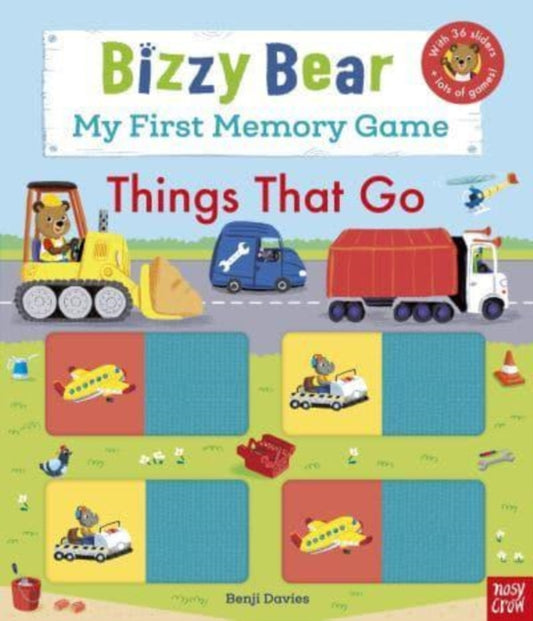 Book cover of: Bizzy Bear: My First Memory Game Book: Things That Go. By: Benji Davies