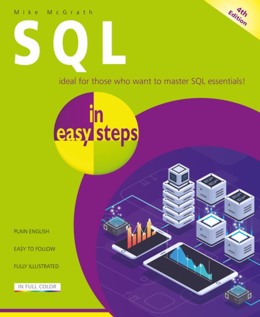 Book cover of: SQL in easy steps. By: Mike McGrath