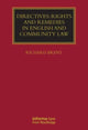 Book cover of: Directives: Rights and Remedies in English and Community Law. By: Richard Brent