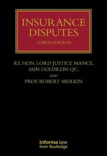 Book cover of: Insurance Disputes. By: Jonathan Mance