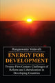 Book cover of: Energy for Development. By: Vedavalli Rangawamy, Vedavalli, R.