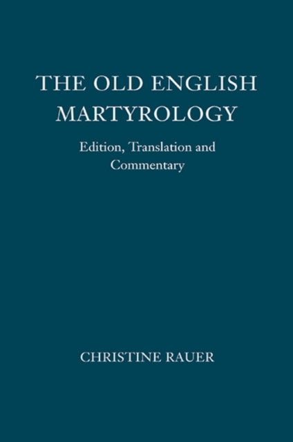 Book cover of: Old English Martyrology. By: Christine Rauer