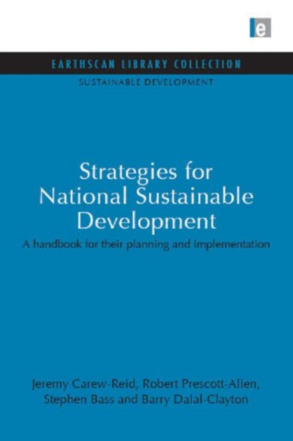 Book cover of: Strategies for National Sustainable Development. By: Jeremy Carew-Reid