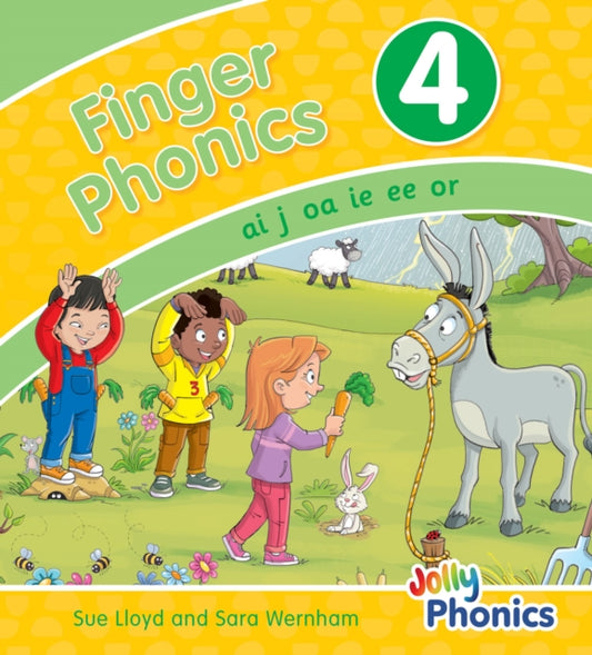 Book cover of: Finger Phonics Book 4. By: Sara Wernham