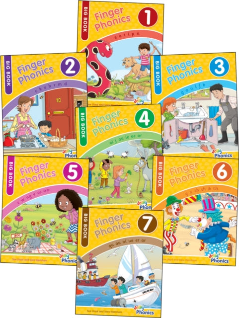 Book cover of: Finger Phonics Big Books 1-7. By: Sara Wernham