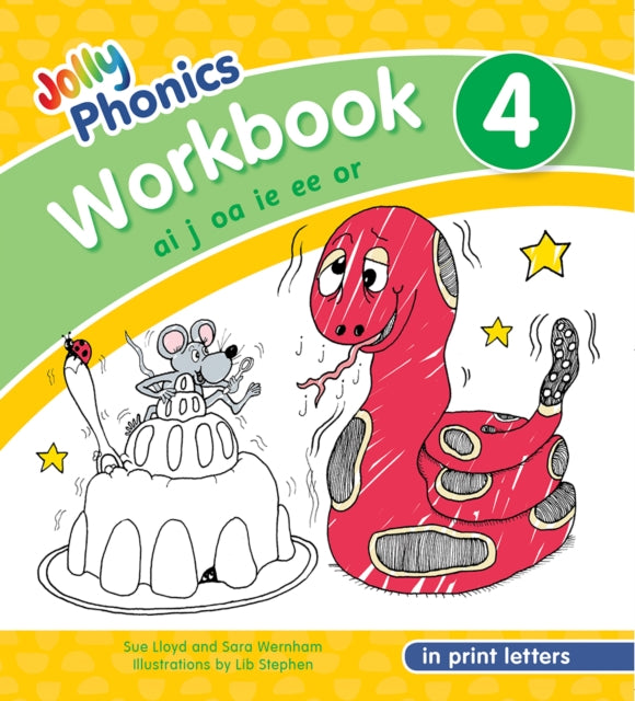 Jolly Phonics Workbook 4, In Print Letters (American English edition) 9781844146789 Sue Lloyd