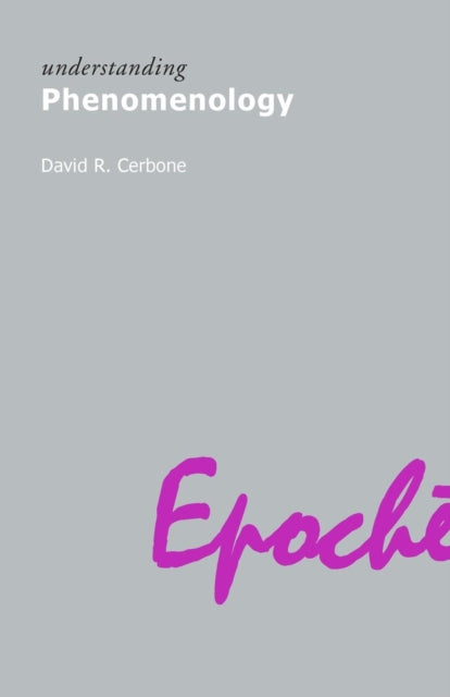Book cover of: Understanding Phenomenology. By: David R.Cerbone