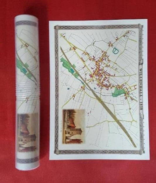 Book cover of: Willenhall 1838 - Old Map Supplied in a Clear Two Part Screw Presentation Tube - Print Size 45cm x 32cm
