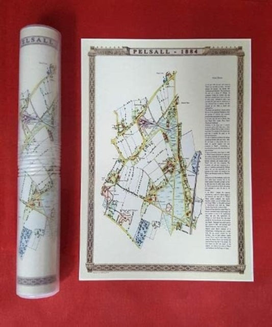 Book cover of: Pelsall village 1884 - Old Map supplied Rolled in a Clear Two Part Screw Presentation Tube - Print Size 45cm x 32cm