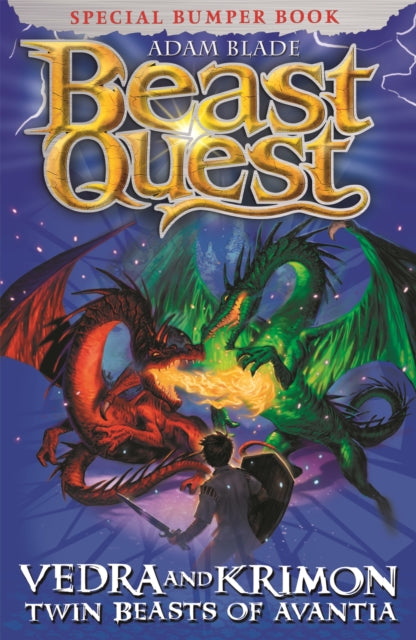 Book cover of: Beast Quest: Vedra & Krimon Twin Beasts of Avantia. By: Adam Blade