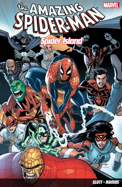 Book cover of: Amazing Spider-Man: Spider Island. By: Dan Slott