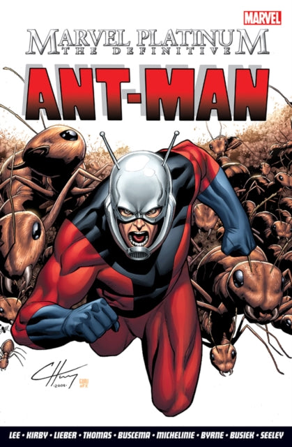 Book cover of: Marvel Platinum: Definitive Ant-Man. By: Stan Lee