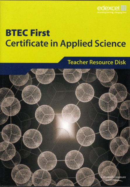 Book cover of: BTEC First Certificate in Applied Science Teacher Support Disk. By: 4Science