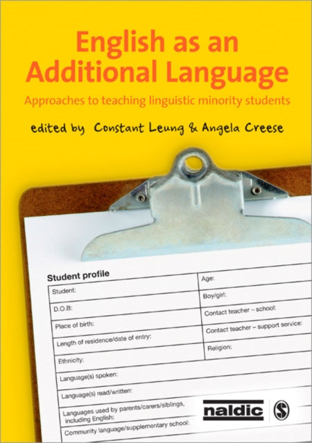 Book cover of: English as an Additional Language. By: Constant Leung