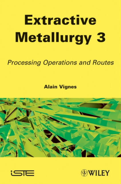 Book cover of: Extractive Metallurgy 3. By: Alain Vignes
