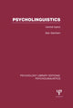 Book cover of: Psycholinguistics (PLE: Psycholinguistics). By: Alan Garnham