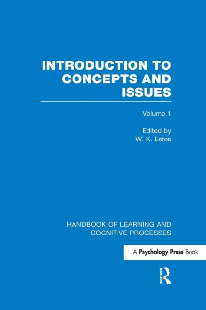 Book cover of: Handbook of Learning and Cognitive Processes (Volume 1). By: W. K. Estes