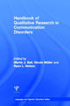 Book cover of: Handbook of Qualitative Research in Communication Disorders. By: Martin J. Ball