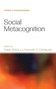 Book cover of: Social Metacognition. By: Pablo Briñol