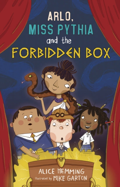 Book cover of: Arlo, Miss Pythia and the Forbidden Box. By: HEMMING, ALICE