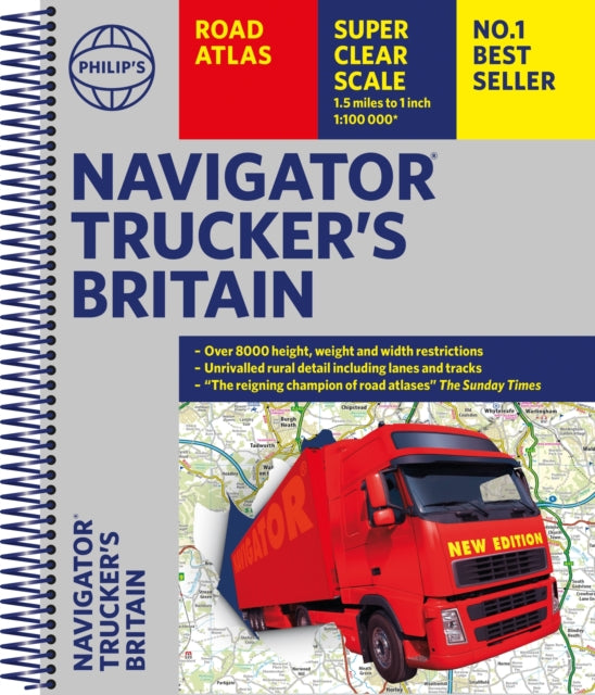 Book cover of: Philip's Navigator Trucker's Britain: Spiral. By: Philip's Maps