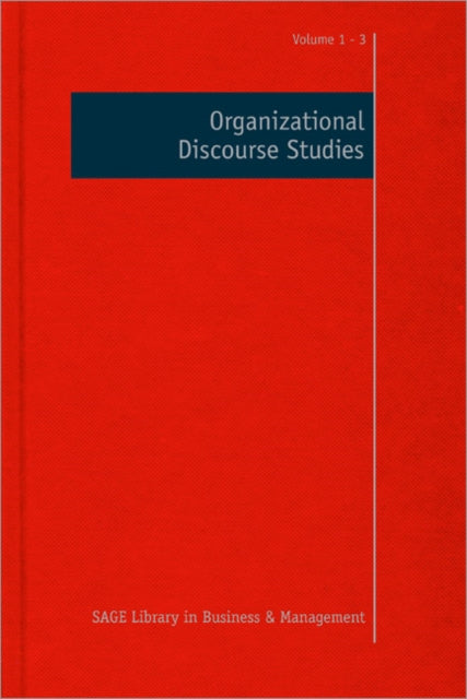 Book cover of: Organizational Discourse Studies. By: Grant, David