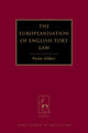Book cover of: Europeanisation of English Tort Law. By: Paula Giliker