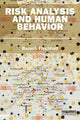 Book cover of: Risk Analysis and Human Behavior. By: Baruch Fischhoff